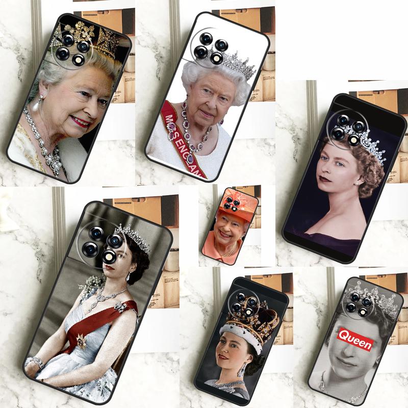 England Queen Elizabeth II Case For OnePlus 12 12R 11 9 10 Pro 10R 9R 8T 10T Nord CE 2 3 Lite 2T N10 N20 N30 CE4 Cover