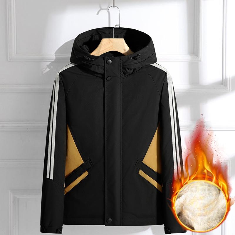 Куртка мужская весна и осень мужская куртка с капюшоном парное пальто XXXXL — фото 3