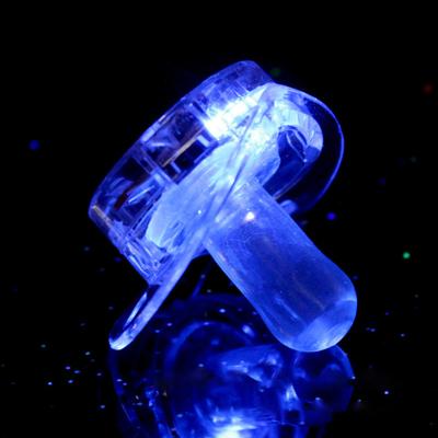 Luminous Toy Ring Sleeve Soft Side Switch Built-in Battery Arc-shaped Panel Entertainment Concave Tongue End Highlight Flashing Mini Nipple Music