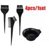 4pcs Professional Hair Dyeing Kit Hair Color Stirring Brush Dye Bowl DIY Hair Coloring Bleaching DIY Hair for Home Hair Tools