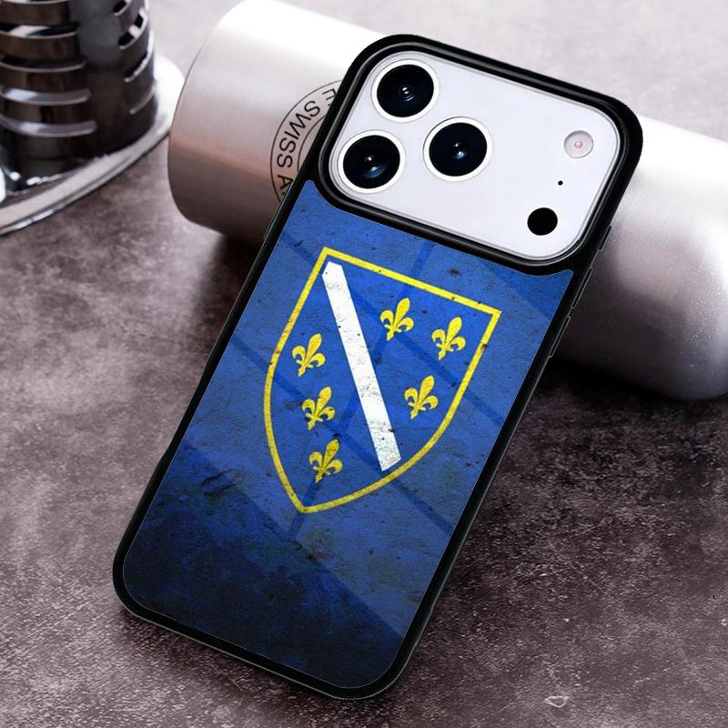 Republic Of Bosnia Flag Phone Case for iPhone 17 16 15 Pro Max Air 14 13 12 11 Plus Shockproof Capa Cover