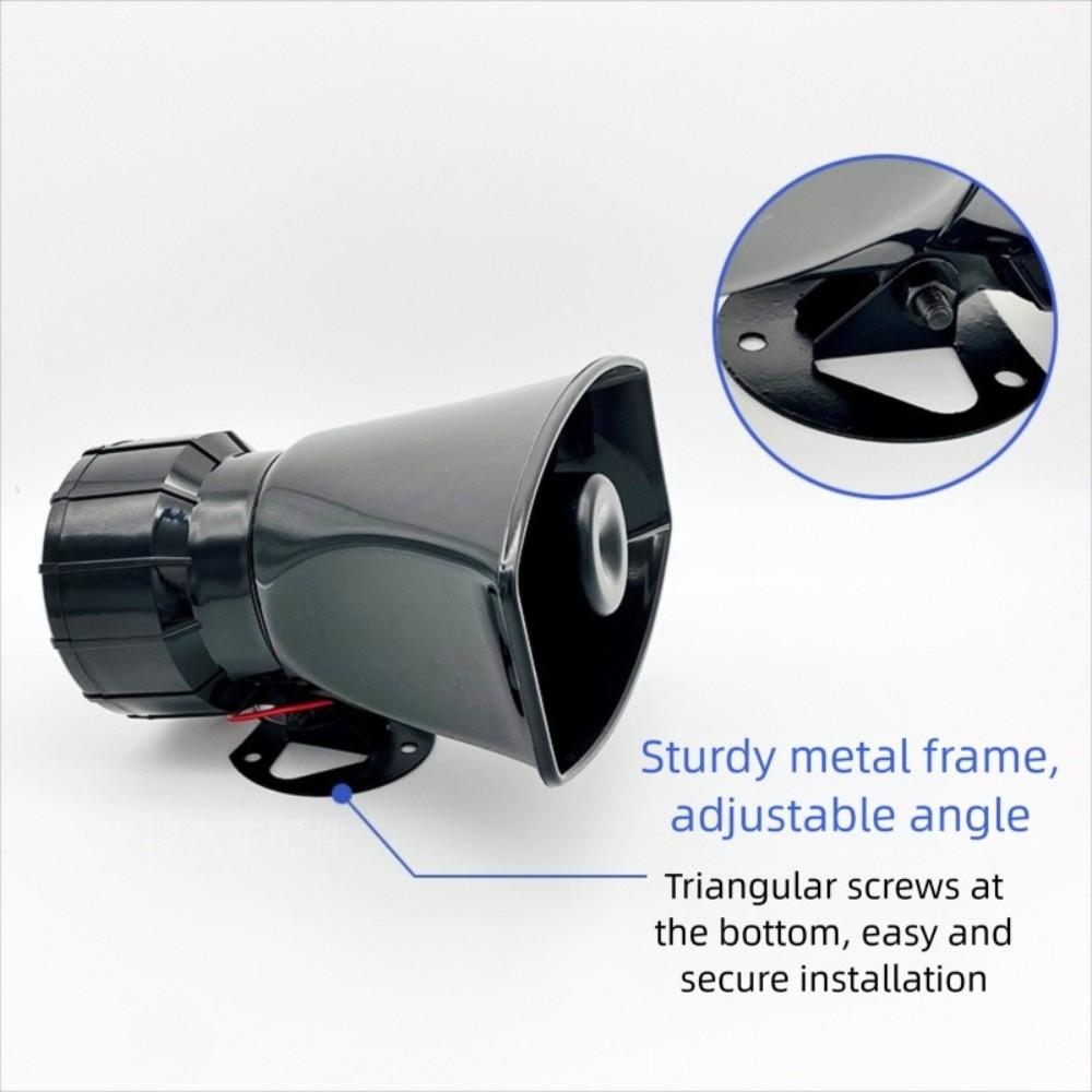Megaphone Car Speaker Horn 12V Loadspeaker Set Car Warning Alarm  For Motorcycle Car Truck SUV Boat