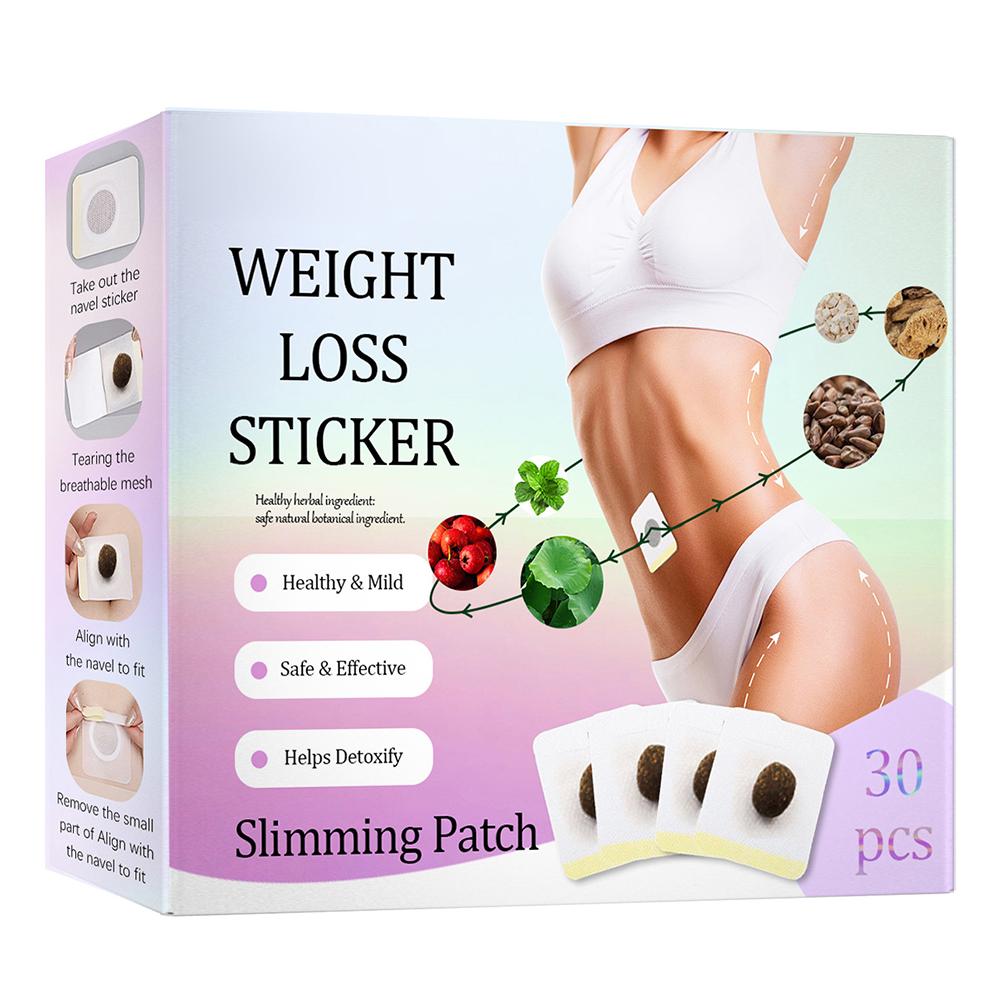 30 Pieces Slimming Detox Patch Belly Button Patch for Slimming Patch Belly Button Patch
