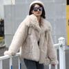 Autumn and Winter New Mao Mao Jacket Women's Imitation Fox Hair Fashion Casual Warm Coat