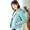 New Light and Thin Down Jacket Women's Short Hooded Stand-up Collar Light and Slim Outdoor Thin Large Size Women's Jacket