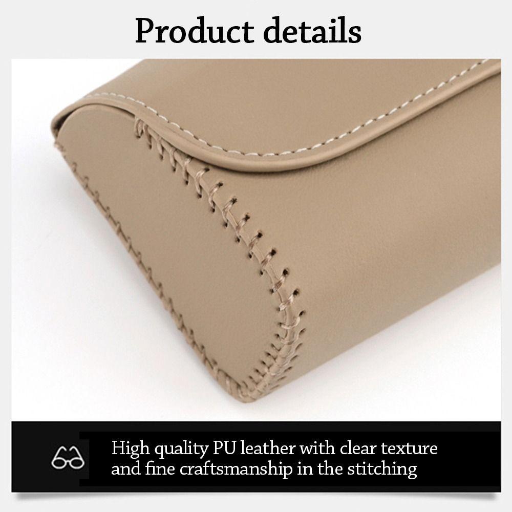 Portable Car Sunglasses Case PU Leather Eyeglass Storage Case Fashion Car Glasses Box  Car