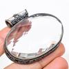 White Topaz Gemstone Handmade 925 Sterling Silver Jewelry Pendant 1.89" KJ-18