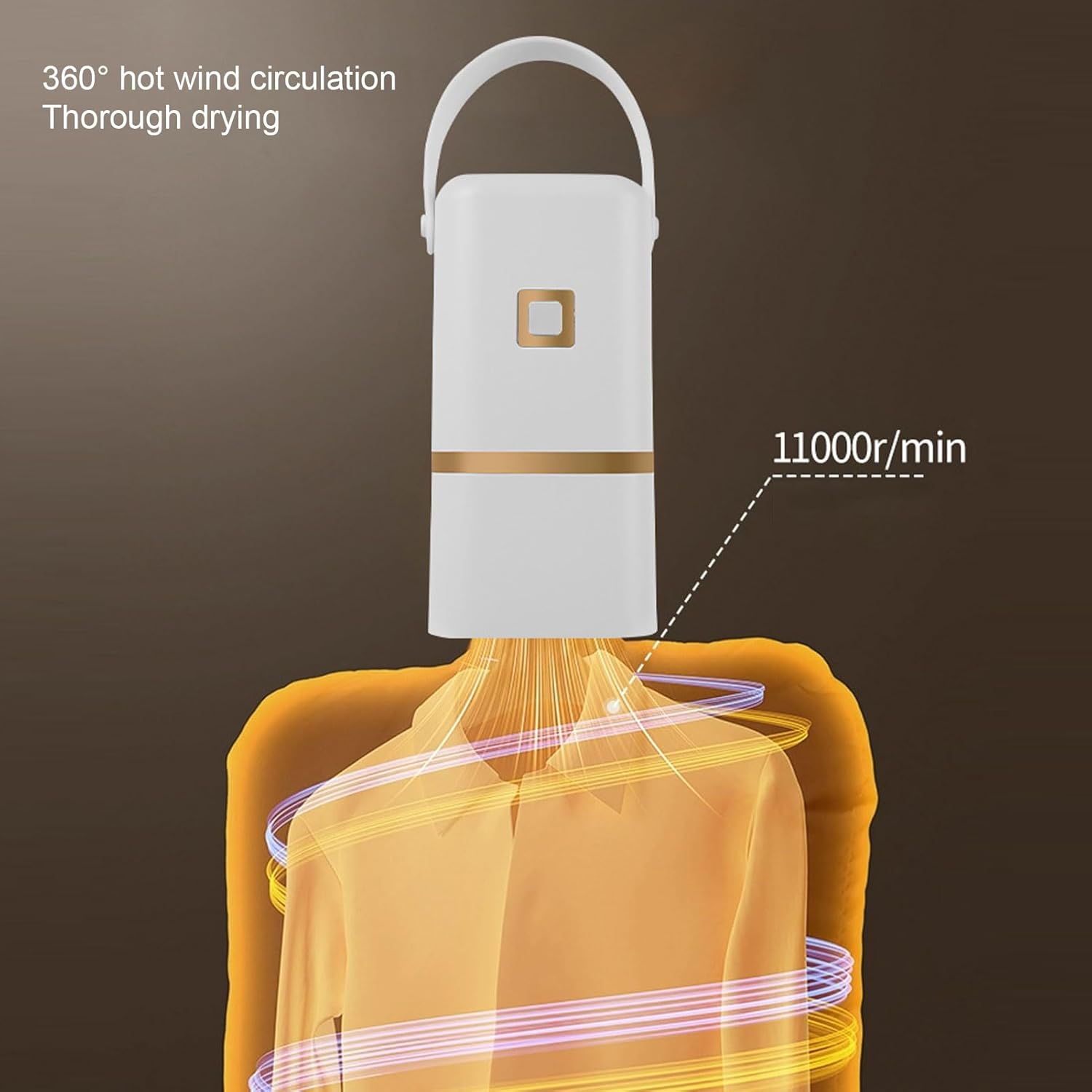 ZJchao Clothes Dryer, Clothes Dryers Quick Drying Laundry Dryer Travel Small Dryer Portable Clothes Dryer Mini Dryer with Built in Drying Bag Clothes ZJchao2r76fcy9mx-12