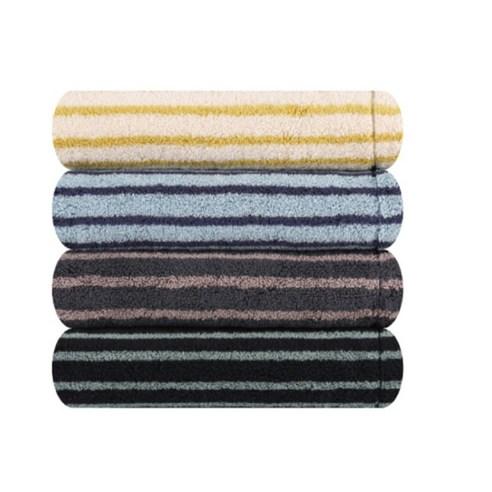 SONGWOL TOWEL Hotel Collection Stripe Solid 68 Bath Towel 540g 30s Combed Cotton (2 Pack) (540g X 2)