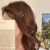 Elegant Rhinestone Bow Hair Clip for Women - Mini Alligator Side Bangs Accessory