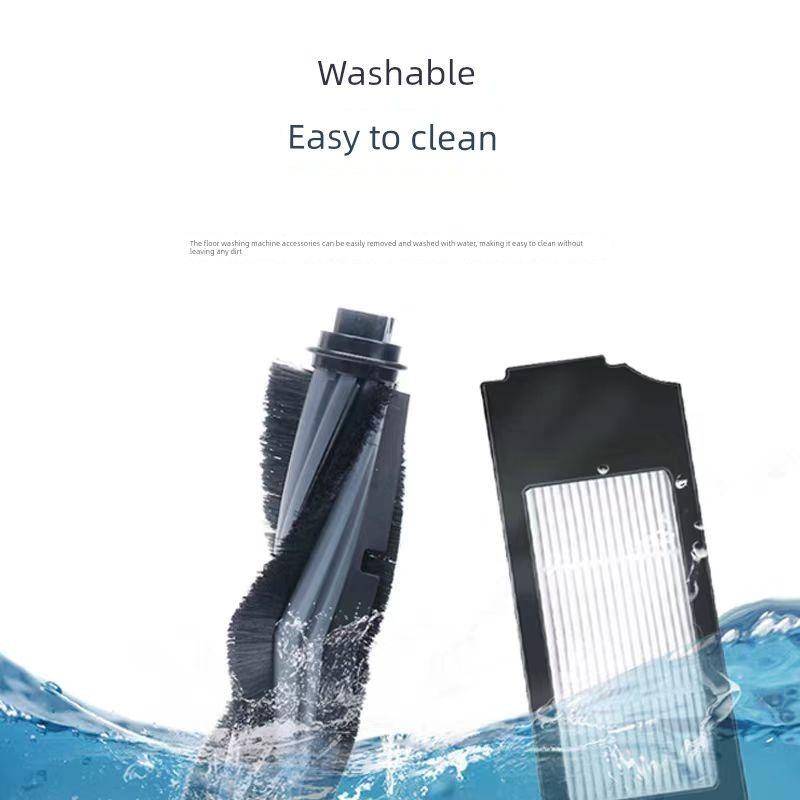 Compatible with Ecovacs Deebot Accessories X1/T5/T8/T9/T10/T20 Roller Brush, Filter, Dust Bag, Cleaning Fluid, Consumables