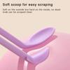 Set 2 in 1 Raschietto Cucchiaio in Silicone Fondotinta Liquido Cosmetico Crema Viso Cucchiaio Raschiatura Viso Mini Doppia Testa Strumenti per la Cura della Pelle