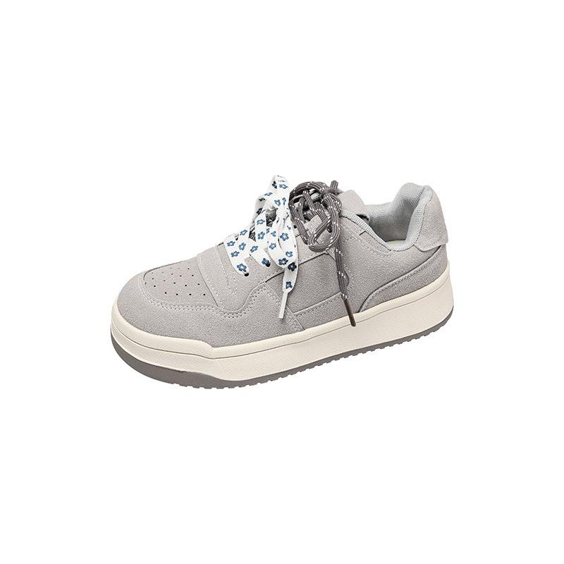 Dexun Shoes Women's Spring New Fashion Versatile Thick Baseplate Shoes Increase Height Casual Sports White Shoes Women's