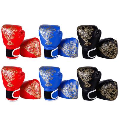 Boxing Gloves Comfortable Kickboxing Gloves PU Leather Professional Boxing Gloves Fighting Taekwondo Mitts for Training Sandbag