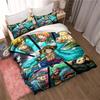 2026 NewComfortable Bedding Set Featuring the Cartoon Character Monkey D. Luffy, Including Duvet Cover and Pillowcases;