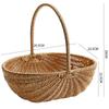 Handheld Woven Plastic Flower Basket