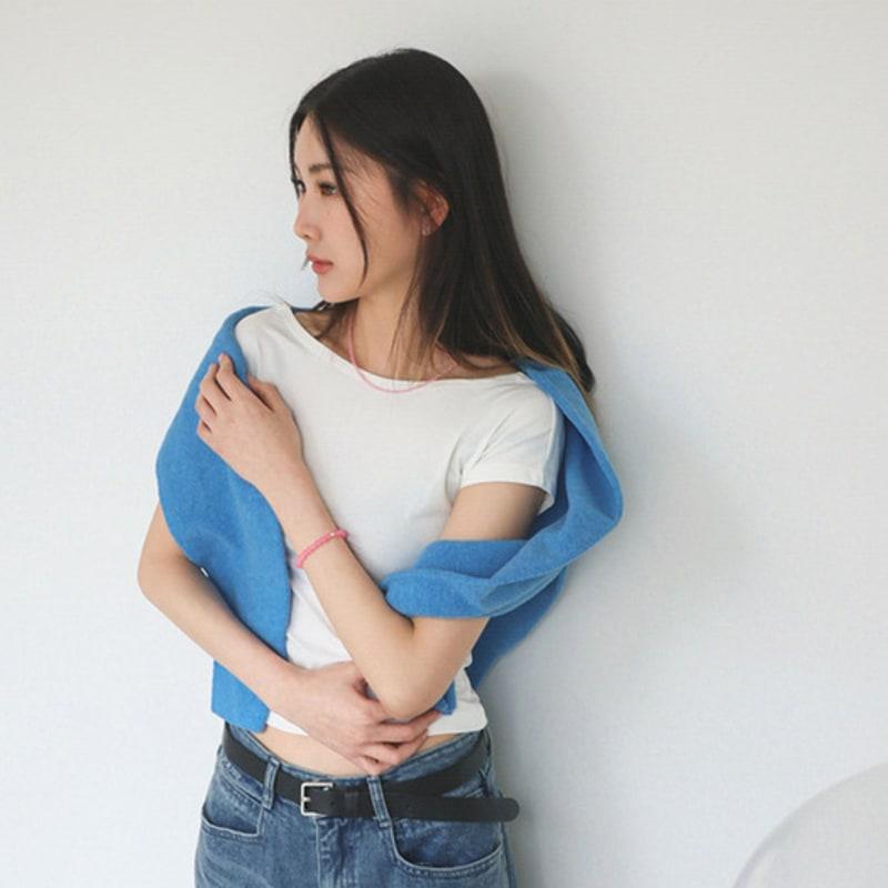 modernlike silver 925 pink amethyst gemstone necklace 3mm