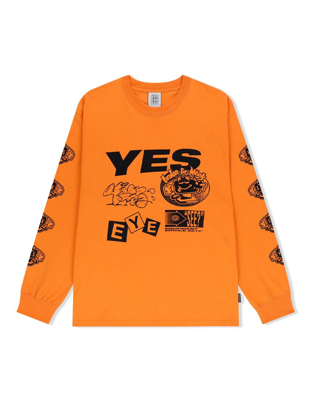 Yes Ic Y.E.S Monitor L/S Orange Orange/S