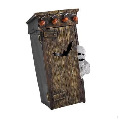 Mummy Animated Decor Halloween Ornament Party Supply Collections Outhouse Statue Sculpture for