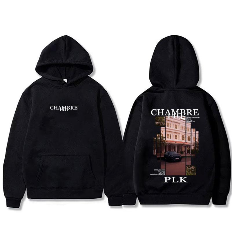 Rapper PLK Chambre 140 Album Graphic Hoodie Men Women Hip Hop Fashion Pop Music Hooded Sweatshirt Male Oversized Fleece Hoodies