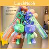 Adorable Cartoon Colorful Rabbit Keychain Cute Resin Accessory For Bags And Cars