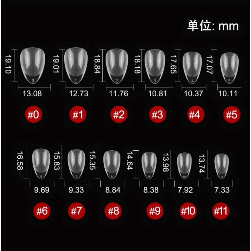 240-teiliges Naked Almond Pin Kit – Extra kurzes, halbmattes Finish mit glänzenden ovalen und Stiletto-Spitzen in transparenter Aufbewahrungsbox – Perfekt für DIY-Nagelkunst