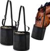 Adjustable Spill-Proof Horse Feed Bag with Mesh Slow Feeder Design