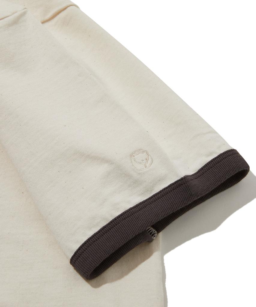 PENFIELD Vintage Series Scrappy Engraved Ringer Short Sleeve T-Shirt Ivory_Fs2Kt48U