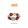 Stylish Adjustable Beaded Rings Elastic Design Flower Rings Jewelry for Comfort and Versatility in Daily Use