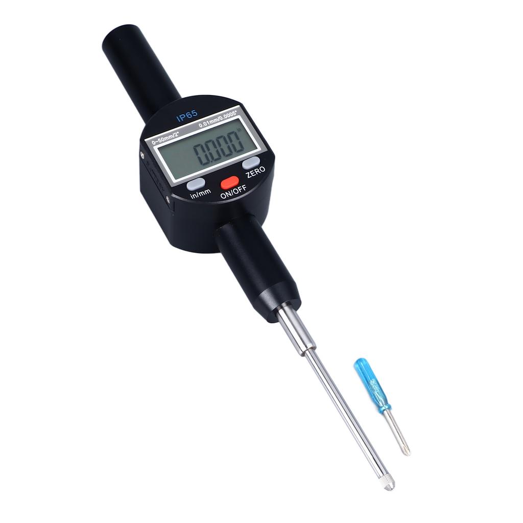 Digitale Messuhr 0,01mm 0,0005 Zoll Auflösung 0 bis 50 mm 2 Zoll Reichweite IP65 wasserdicht elektronisch