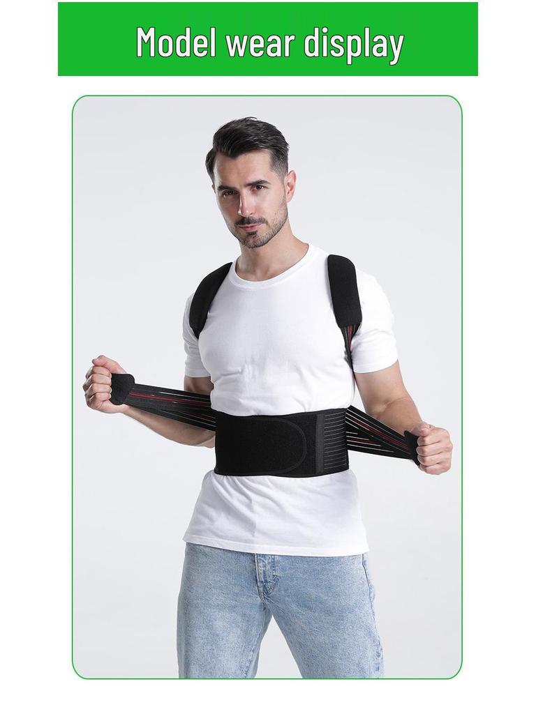 Cross-Back Posture Corrector: Adjustable Shoulder, Back & Spine Support for Adults & Students