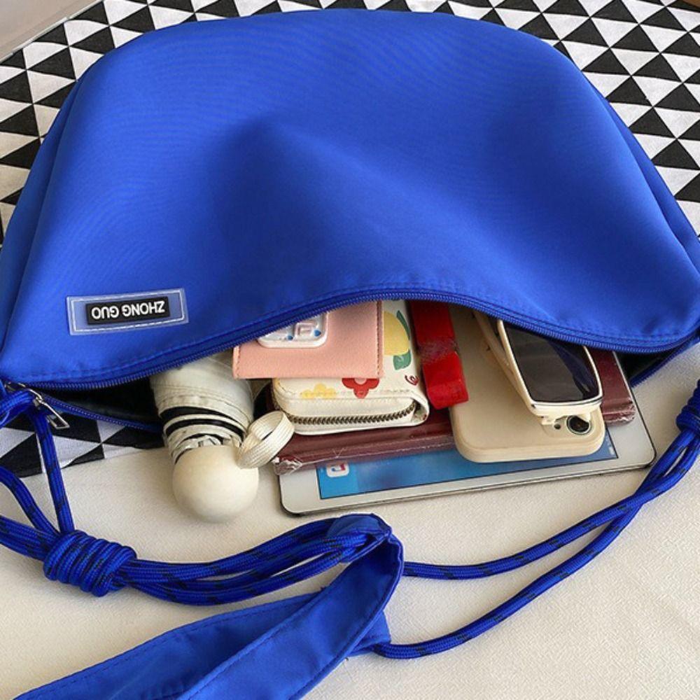 Half-moon Shape Dumpling Shoulder Bag Waterproof Sports Message Bag Female/Male