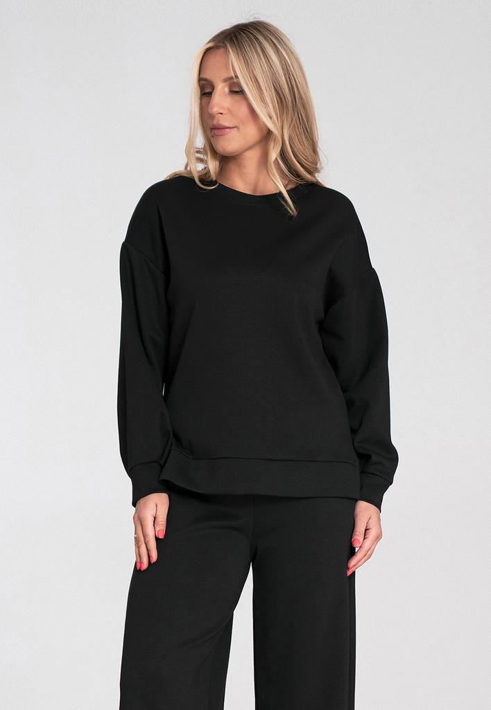 Elegancki Dres Damski - Komplet Bluza I Spodnie - Czarny M1250 R. S