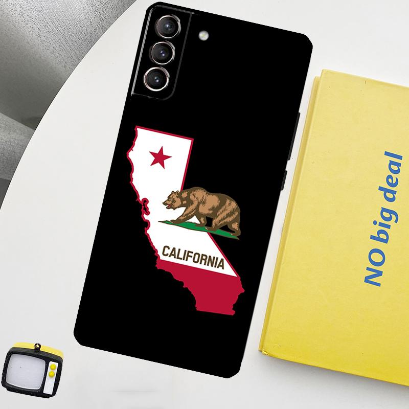 California Flag Phone Case For Samsung Galaxy S24 Ultra S20 S21 S22 S23 Plus S9 S10 S24 FE S25 Ultra Cover