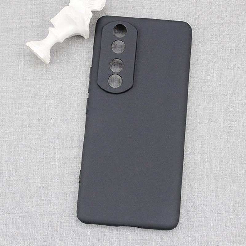 The new model is suitable for Honor Magic8 Pro Air black matte TPU mobile phone case Power2 solid color soft silicone.