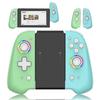 Wireless Joypad Controller L/R For Nintendo Switch / OLED Lite Automatic Wake-up Gamepad Joysticks Con Crossing Six-axis(Green)
