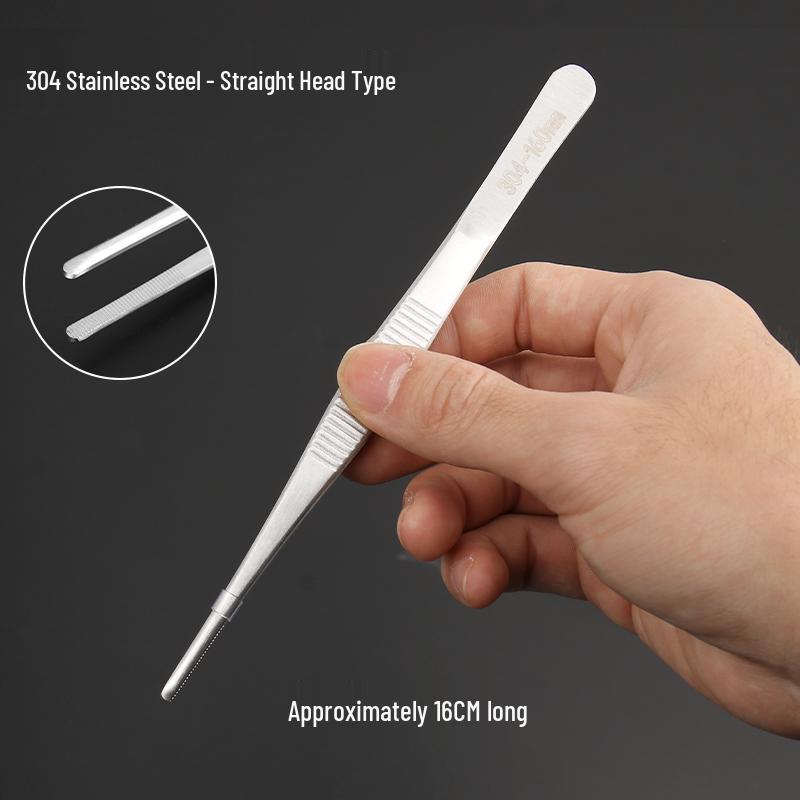 Extra Long Stainless Steel Tweezers for Aquatic Plants and Turtle Feeding