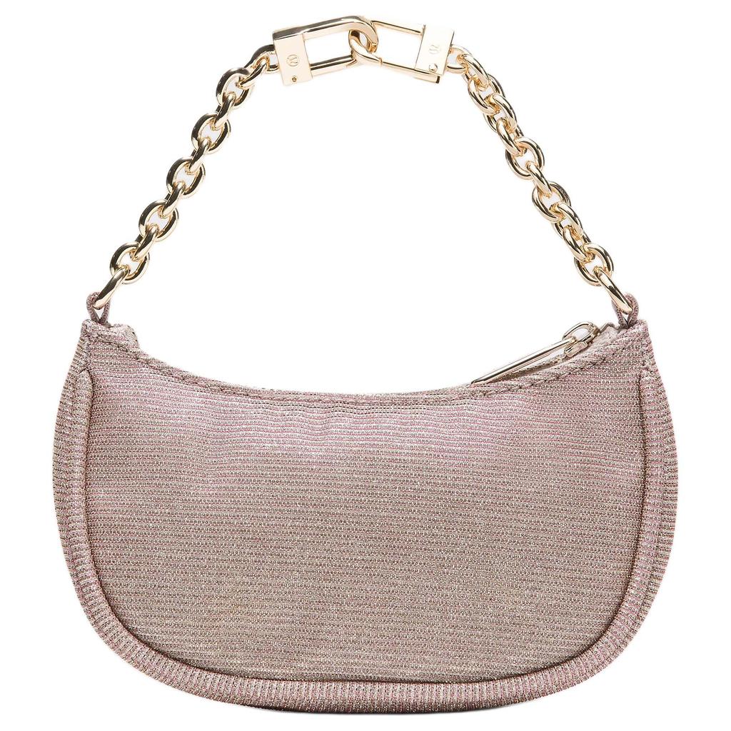 Lululemon City Essentials Marke Logo Metallische Fasermischung Polyester Mini-Tragetasche Damen Taschen Rosa-Champagner Gold LW9FW1S-074868