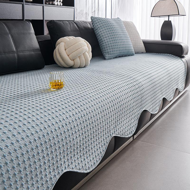 Cool Doudou Special-Shaped Ice Silk Sofa Cushion Summer New Non-Slip Modern Simple Mat Ice Silk Mat Cushion