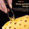 2Pcs Pineapple Eye Remover Stainless Steel Cutter Strawberry Stem Remover Ergonomic Design Rust-Resistant Tool for Kitchen Cafe Bakery