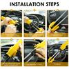 2PCS Car Steering Wheel Lock with Adjustable Length Clamp Double Hook Locks Anti-Theft Heavy Duty Security Lock for Car Vehicle