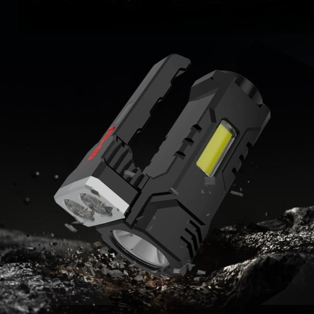 Dual Light Source Searchlight: Super Bright LED + Powerful White Laser.USB-C Rechargeable for Long-Range Targeting, Night Fishing, Marine, Security