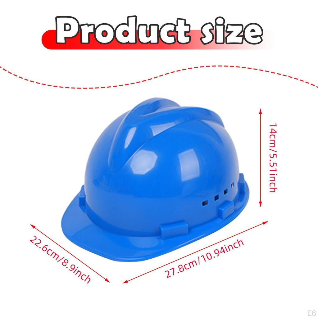 Hard Hat Anti Smash Vented Construction Helmet for Steeplejack Labor Outdoor