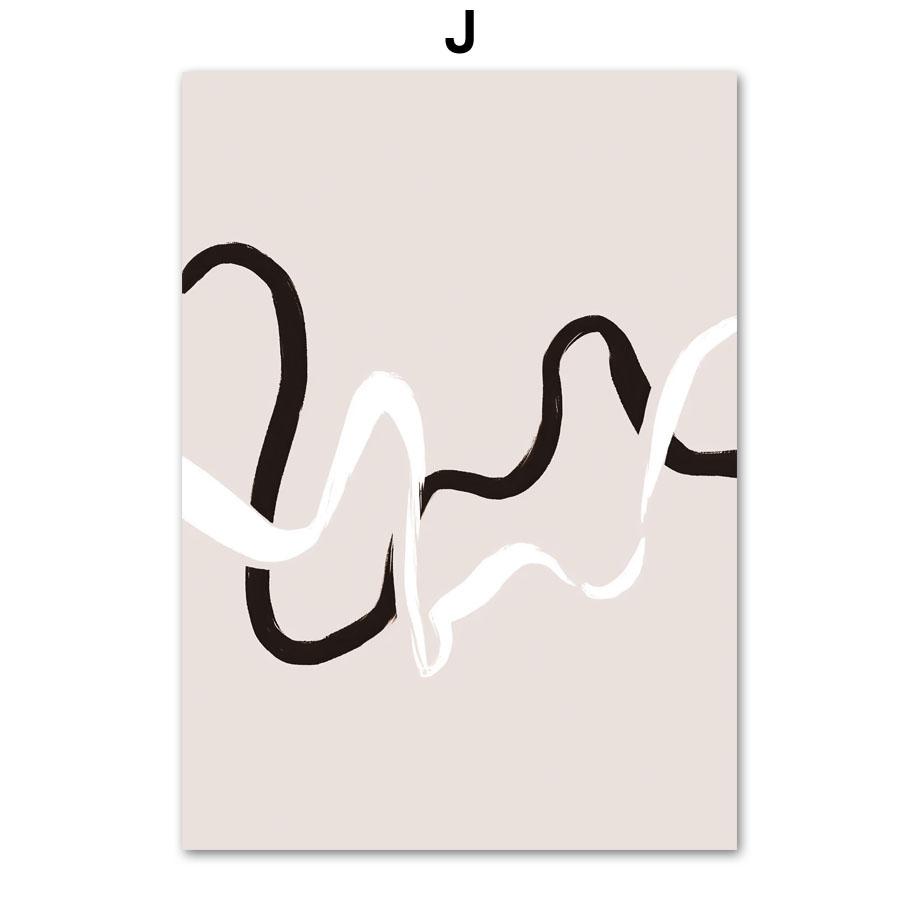 Beige Lake Farm Boat Dandelion Boho Abstract Lines Posters And Prints Canvas Art Wall Decoration Home Paintings For Living Room