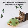 Non-slip Electric Cat Rotating Toy Self-Moving Butterfly Cat Teaser Toy  Kitten