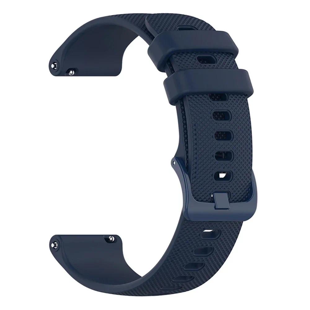 

НОВЫЙ ремешок для часов Garmin Vivoactive 3 5 Venu 3 2 SQ Vivoactive 4 Forerunner 265 645 245m Силиконовый ремешок Аксессуары для ремешка часов 20MM синий