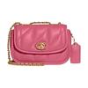 Pillow 20 Quilted Turnlock Chain Nappa Soft Leather Crossbody Shoulder Bag Women's Pink