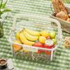 Outdoor Picnic Compartmentalised Food Grade Fruit Container Portable Convenient Crisper Kitchen Fridge Organiser