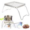 Stainless Steel Outdoor Barbecue Stove Folding Grill BBQ Camping Burning Firewood Stove