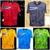 THAILAND National Football Soccer Vintage Shirt Sport Training JERSEY CHEER Print Quick Dry Short Sleeve Uniform Thailand Flag Scratch Microfiber